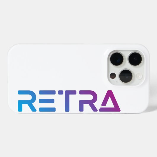 Gradiënt Retra Case-Mate iPhone Case (Achterkant (horizontaal))