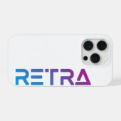 Gradiënt Retra iPhone Hoesje (Achterkant horizontaal)