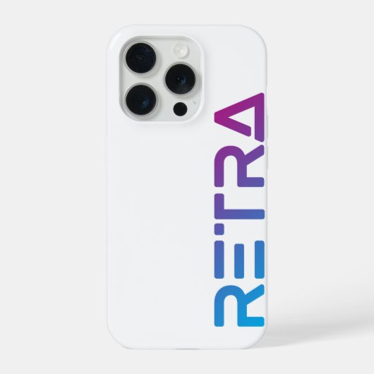 Gradiënt Retra iPhone Hoesje (Achterkant)