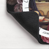 Gradiënt Rode en Zwarte Bloemen Pendulum Board Muismat (Hoek)