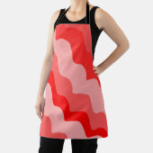 Gradiënt rode golvende oceaangolven schort (Insitu)