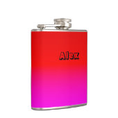 gradiënt rood roze, sjaal, rood, roze heupfles (Rechts)