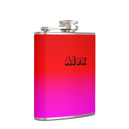 gradiënt rood roze, sjaal, rood, roze heupfles (Rechts)