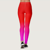 gradiënt rood roze, sjaal, rood, roze leggings (Achterkant)