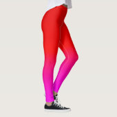 gradiënt rood roze, sjaal, rood, roze leggings (Rechts)