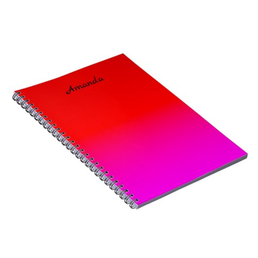 gradiënt rood roze, sjaal, rood, roze notitieboek (Rechterzijde)