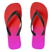 gradiënt rood roze, sjaal, rood, roze teenslippers (Voetbed)