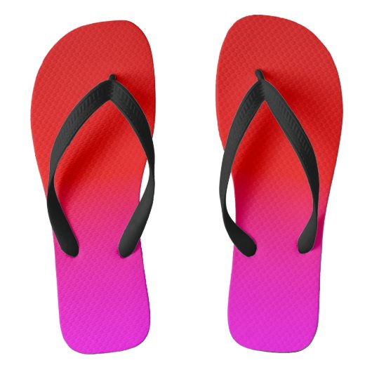 gradiënt rood roze, sjaal, rood, roze teenslippers (Voetbed)