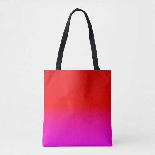 gradiënt rood roze, sjaal, rood, roze tote bag (Voorkant)