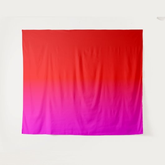 gradiënt rood roze, sjaal, rood, roze wandkleed (Voorkant (horizontaal))