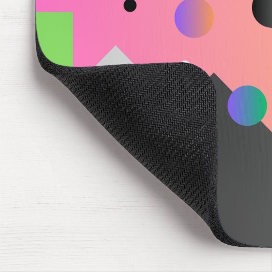 Gradiënt roze achtergrond Geometrische minnaar Muismat (Hoek)