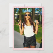 Gradiënt roze glitter ombre hallo 30 kaart (Achterkant)