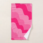 Gradiënt roze golvende oceaangolven bad handdoek (Handdoek)