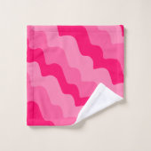 Gradiënt roze golvende oceaangolven bad handdoek (Wasdoekje)