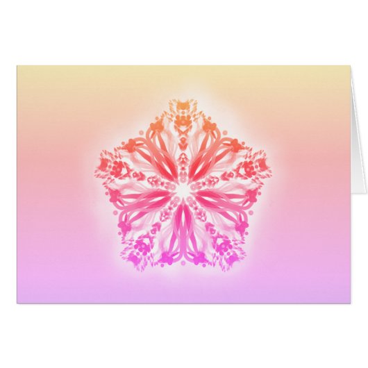 *~* Gradiënt roze kleurige lavender Mandala (Voorkant Horizontaal)