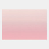 Gradiënt Roze Minimalistisch Inpakpapier Vel (Voorkant)