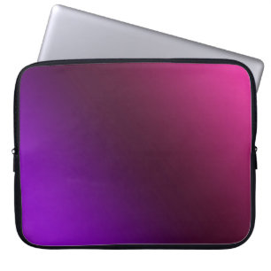 Gradiënt, roze-paars laptop sleeve
