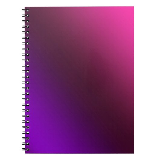 Gradiënt, roze paars notitieboek (Voorkant)