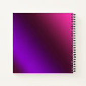Gradiënt, roze paars notitieboek (Achterkant)
