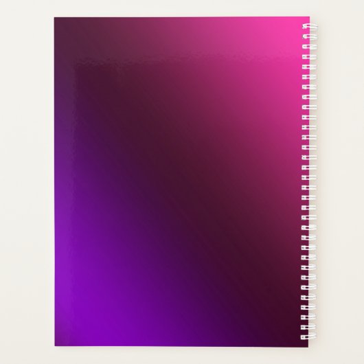 Gradiënt, roze paars planner (Achterkant)
