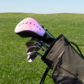 Gradiënt roze Paarse afdruk Namaste Trendy Chic Golfheadcover (Insitu)