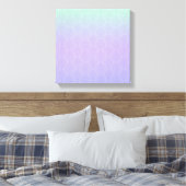 Gradiënt Schaal Patroon - Zeemeermin Staart Canvas Afdruk (Insitu (Slaapkamer))