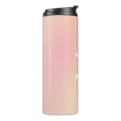 Gradiënt Script Monogram Thermal Tumbler Thermosbeker (Gedraaid links)