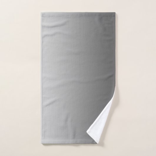 Gradiënt Silver met Aangepast monogram Bad Handdoek (Handdoek)
