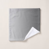 Gradiënt Silver met Aangepast monogram Bad Handdoek (Wasdoekje)