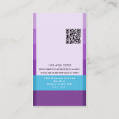 Gradiënt staal - Paars Visitekaartje (Achterkant)