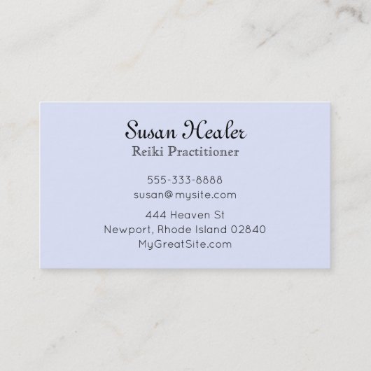 *~* Gradiënt Star Mandala Turquoise & Roze Healers Visitekaartje (Achterkant)