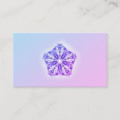*~* Gradiënt Star Mandala Turquoise & Roze Healers Visitekaartje (Voorkant)