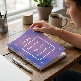 Gradiënt ster planner notitieboek