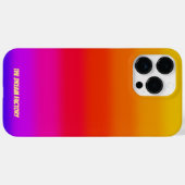 Gradiënt Streep Monogram Case-Mate iPhone Case (Achterkant (horizontaal))