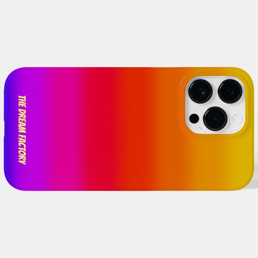 Gradiënt Streep Monogram Case-Mate iPhone Case (Achterkant (horizontaal))