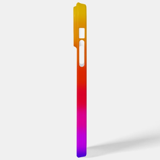 Gradiënt Streep Monogram Case-Mate iPhone Case (Achterkant / Links)