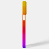 Gradiënt Streep Monogram Case-Mate iPhone Case (Achterkant / Rechts)