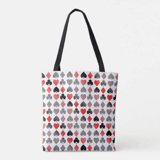Gradiënt Suit Kaart Monogram Tote Bag (Achterkant)