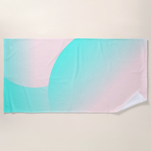 Gradiënt Sunset Pink Sky Strandlaken (Voorkant)