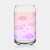 Gradient Sunset Vis Patroon Modern Gepersonaliseer Blikvorm Glas (Voorkant)