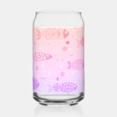 Gradient Sunset Vis Patroon Modern Gepersonaliseer Blikvorm Glas (Rechts)