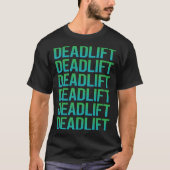 Gradiënt Tekst Deadlift T-shirt (Voorkant)