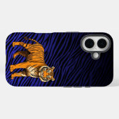 Gradient Tiger Pattern with Tiger  Case-Mate iPhone Case (Achterkant (horizontaal))
