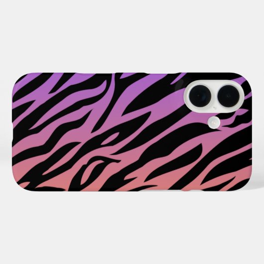 Gradient Tiger Stripe iPhone Case (Achterkant (horizontaal))
