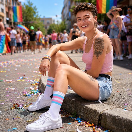 Gradient Trans Pride  Sokken