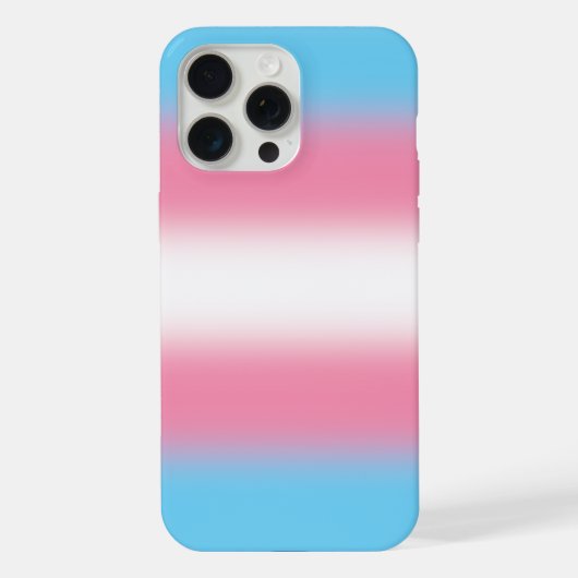 Gradient Transgender Pride Flag - Trans Flag iPhone Hoesje (Achterkant)