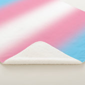 Gradient Transgender Pride Flag - Trans Flag Sherpa Deken (3/4)