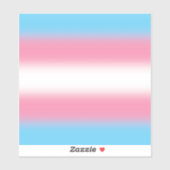 Gradient Transgender Pride Flag - Trans Flag Sticker (Vel)