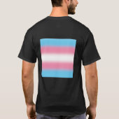Gradient Transgender Pride Flag - Trans Flag T-shirt (Achterkant)