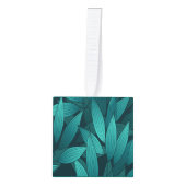 Gradiënt tropische bladeren decoratie (Voorkant)